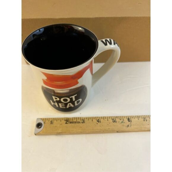 Coffee Pot Head cup mug Wake and Brew Our Name is Mug - Picture 3 of 6